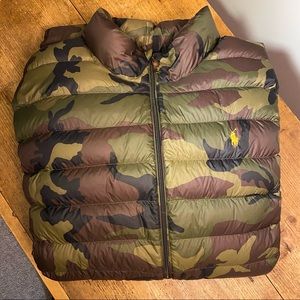 Polo by Ralph Lauren camouflage packable puffer